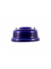 Розетка телефонная фарфоровая, цвет azzurra (лазурный), серебристая фурнитура